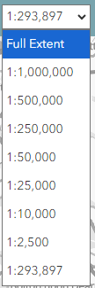 Predefined Map Scales